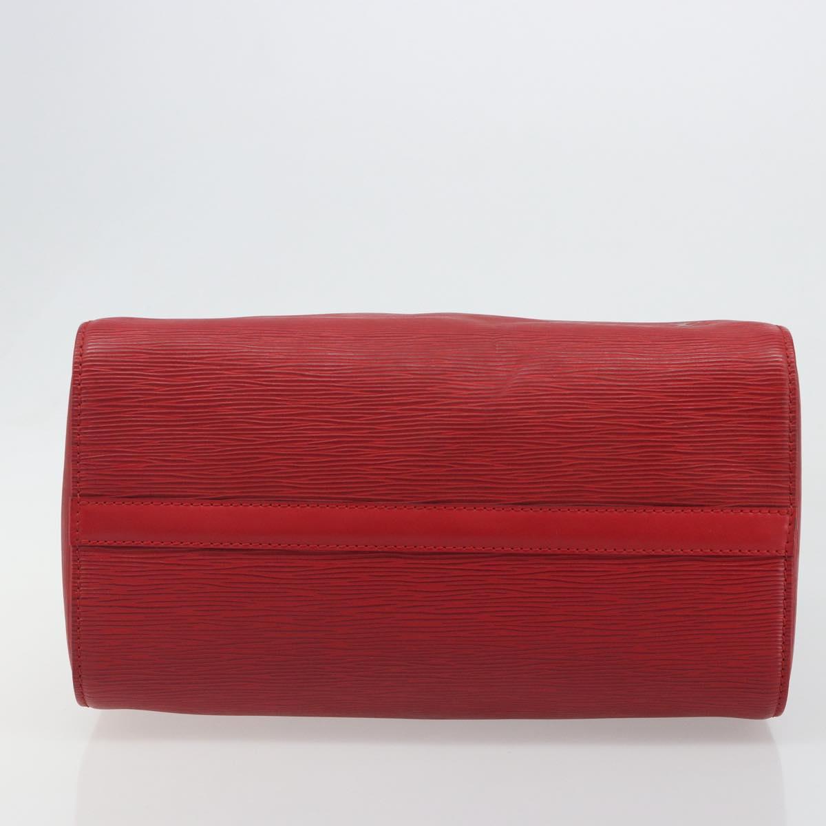 LOUIS VUITTON Epi Speedy 30 Hand Bag Castilian Red M43007 LV Auth 188522V