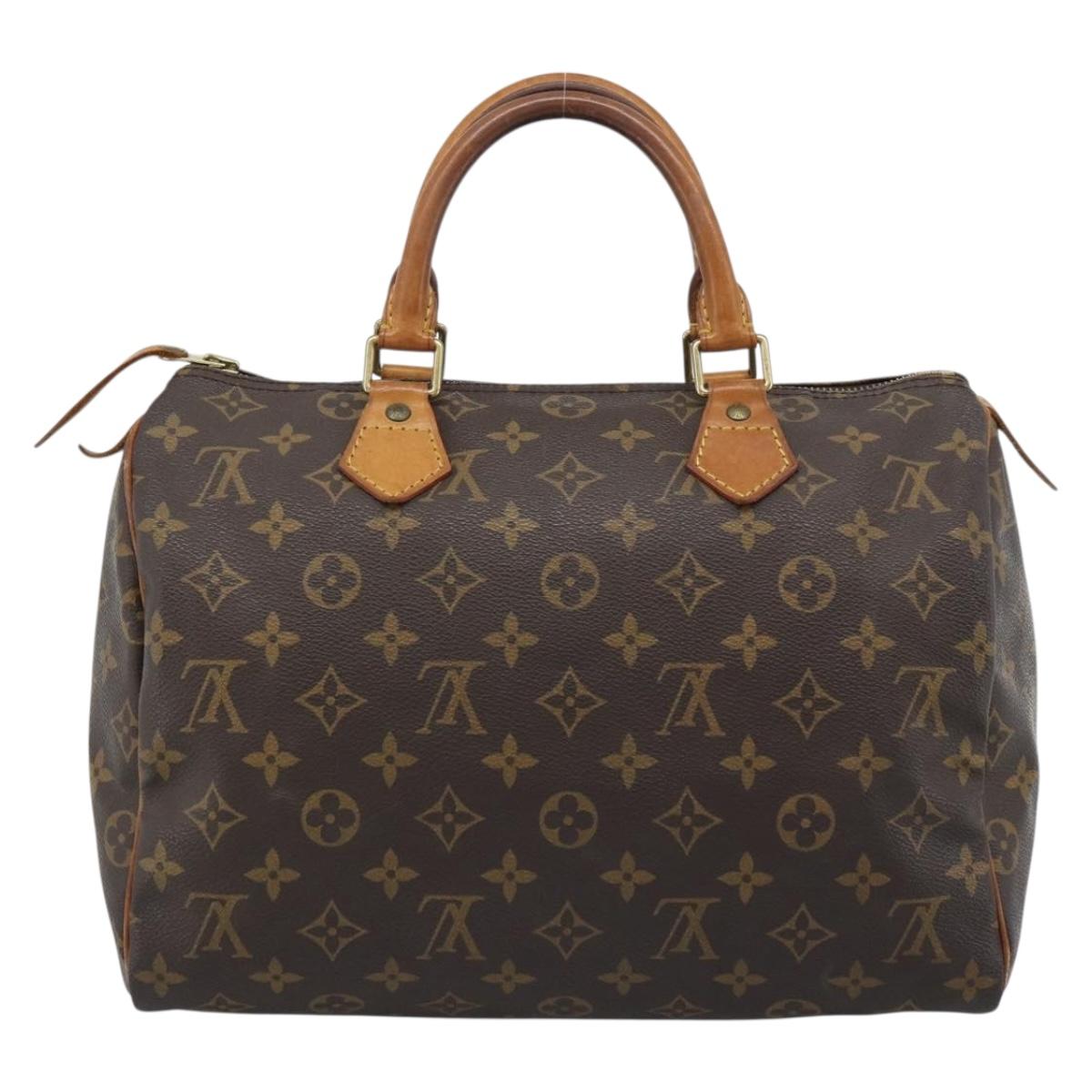 LOUIS VUITTON Monogram Speedy 30 Hand Bag M41526 LV Auth 188523A