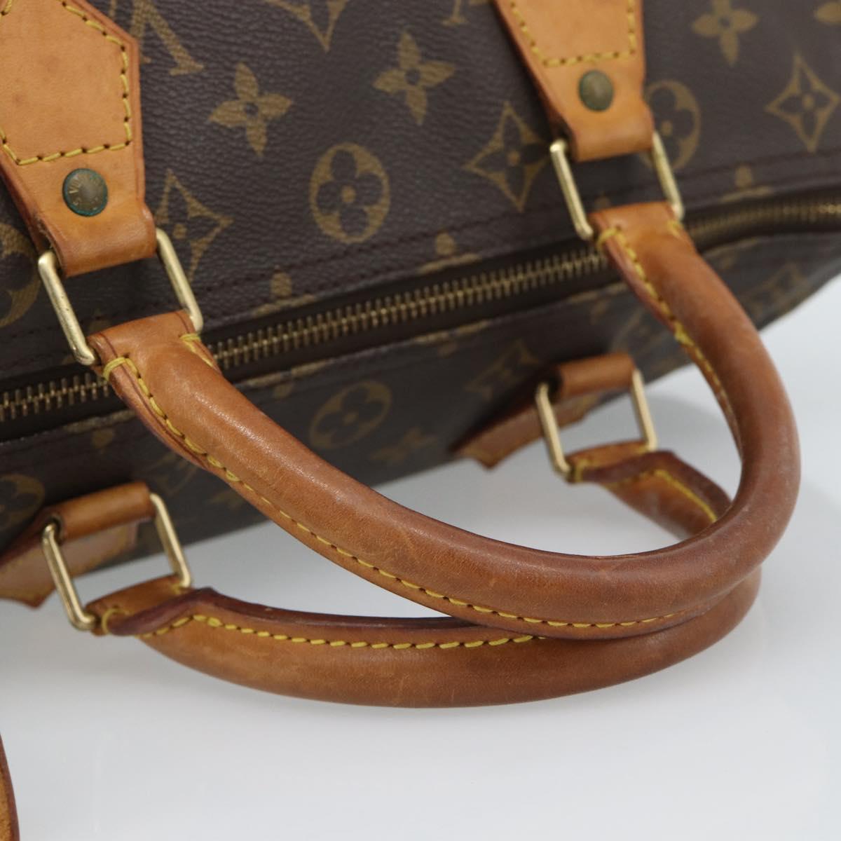 LOUIS VUITTON Monogram Speedy 30 Hand Bag M41526 LV Auth 188523A