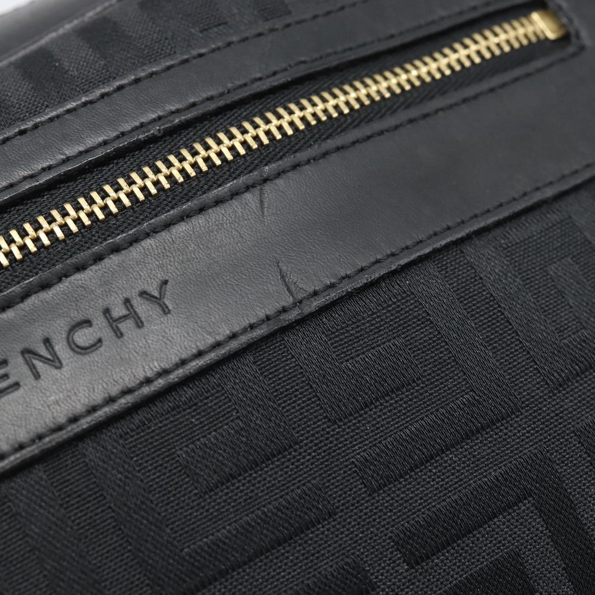 GIVENCHY Shoulder Bag Canvas Black Auth 188526