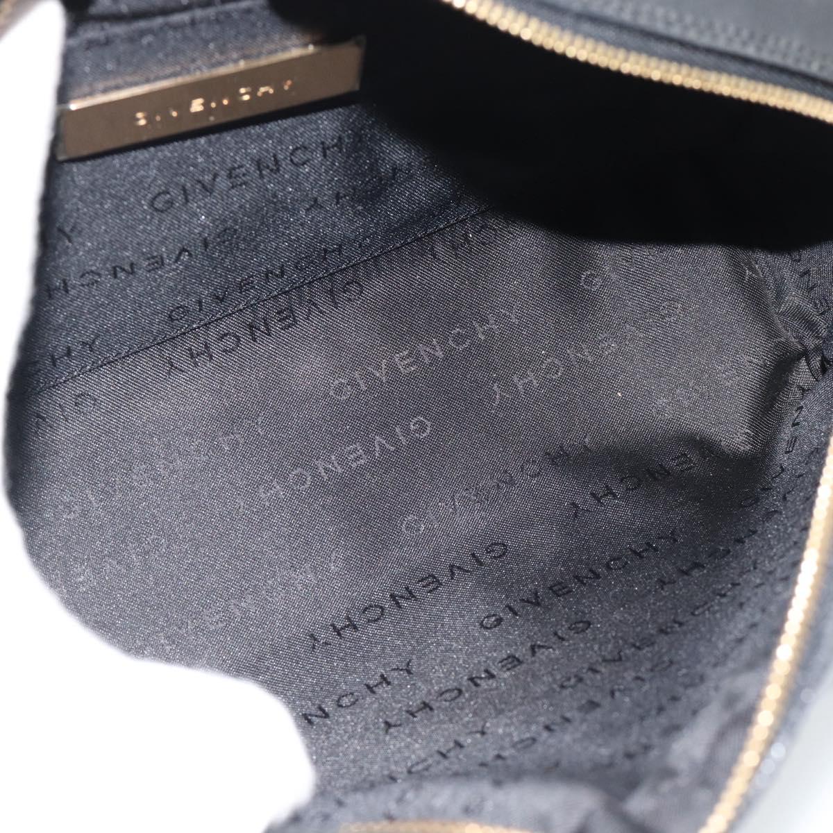 GIVENCHY Shoulder Bag Canvas Black Auth 188526