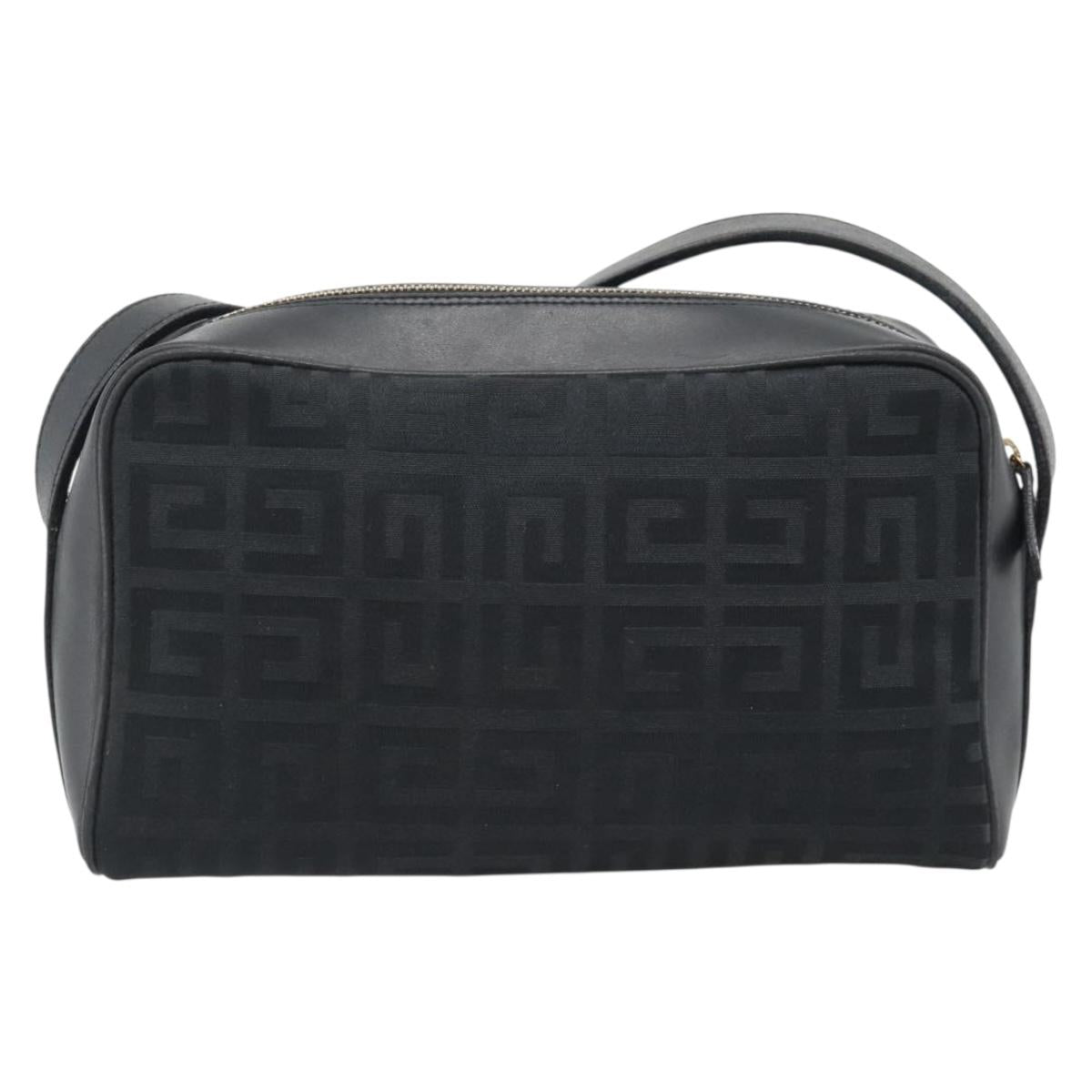 GIVENCHY Shoulder Bag Canvas Black Auth 188526