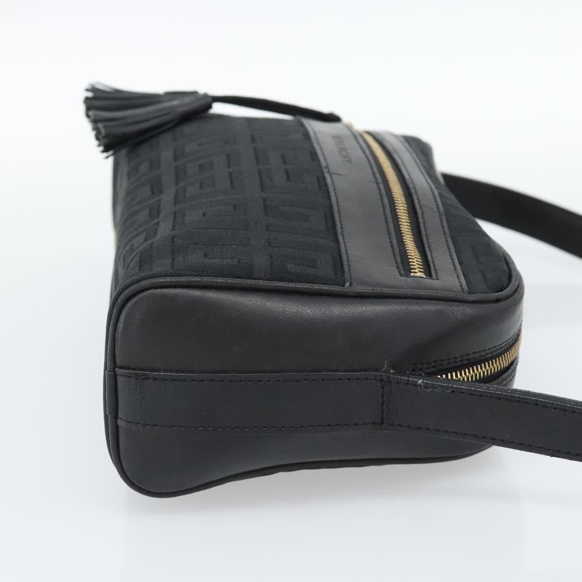 GIVENCHY Shoulder Bag Canvas Black Auth 188526