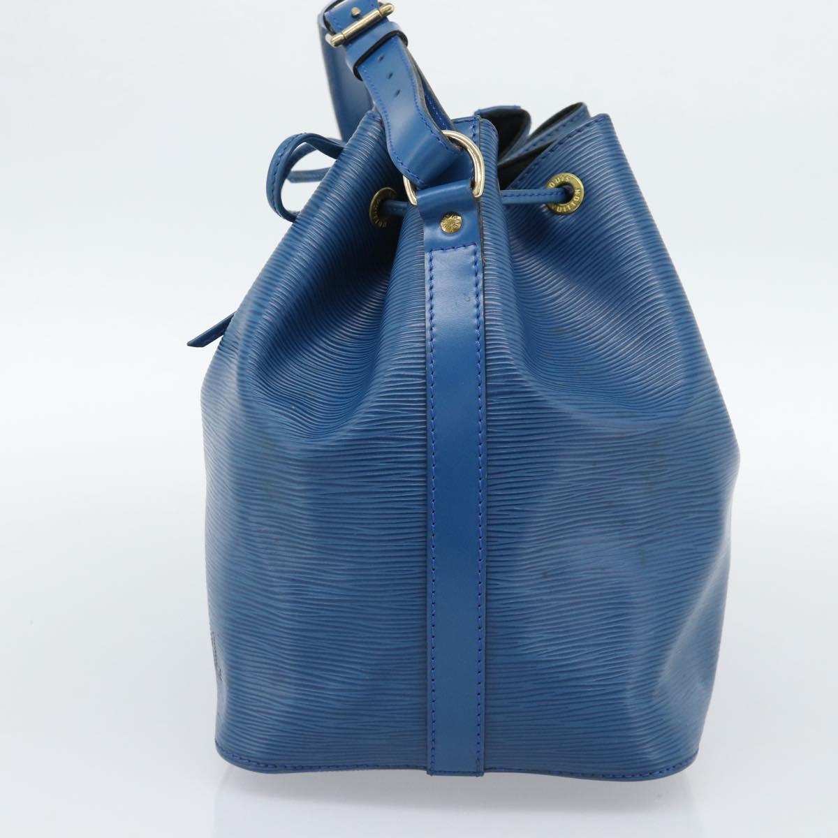 LOUIS VUITTON Epi Petit Noe Shoulder Bag Blue M44105 LV Auth 188537