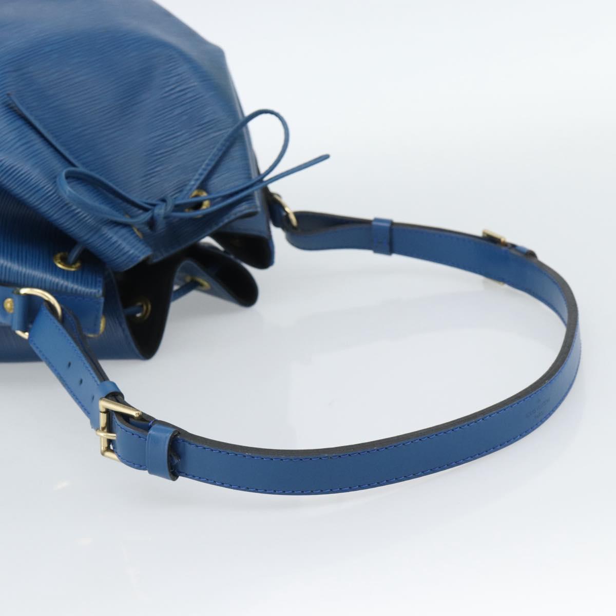 LOUIS VUITTON Epi Petit Noe Shoulder Bag Blue M44105 LV Auth 188537