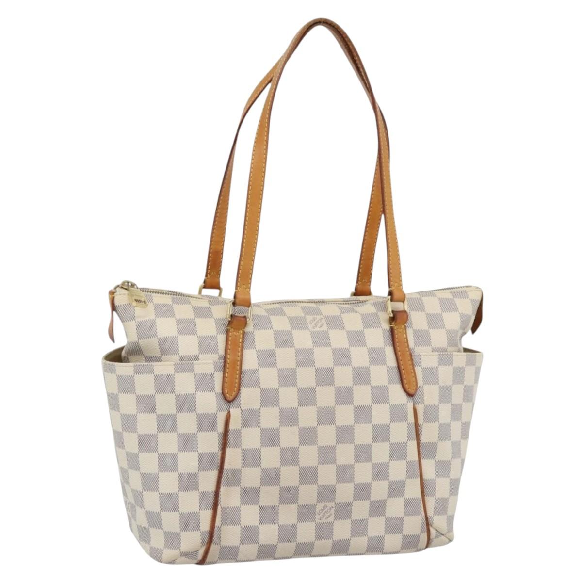 LOUIS VUITTON Damier Azur Totally PM Tote Bag N41280 LV Auth 188538A