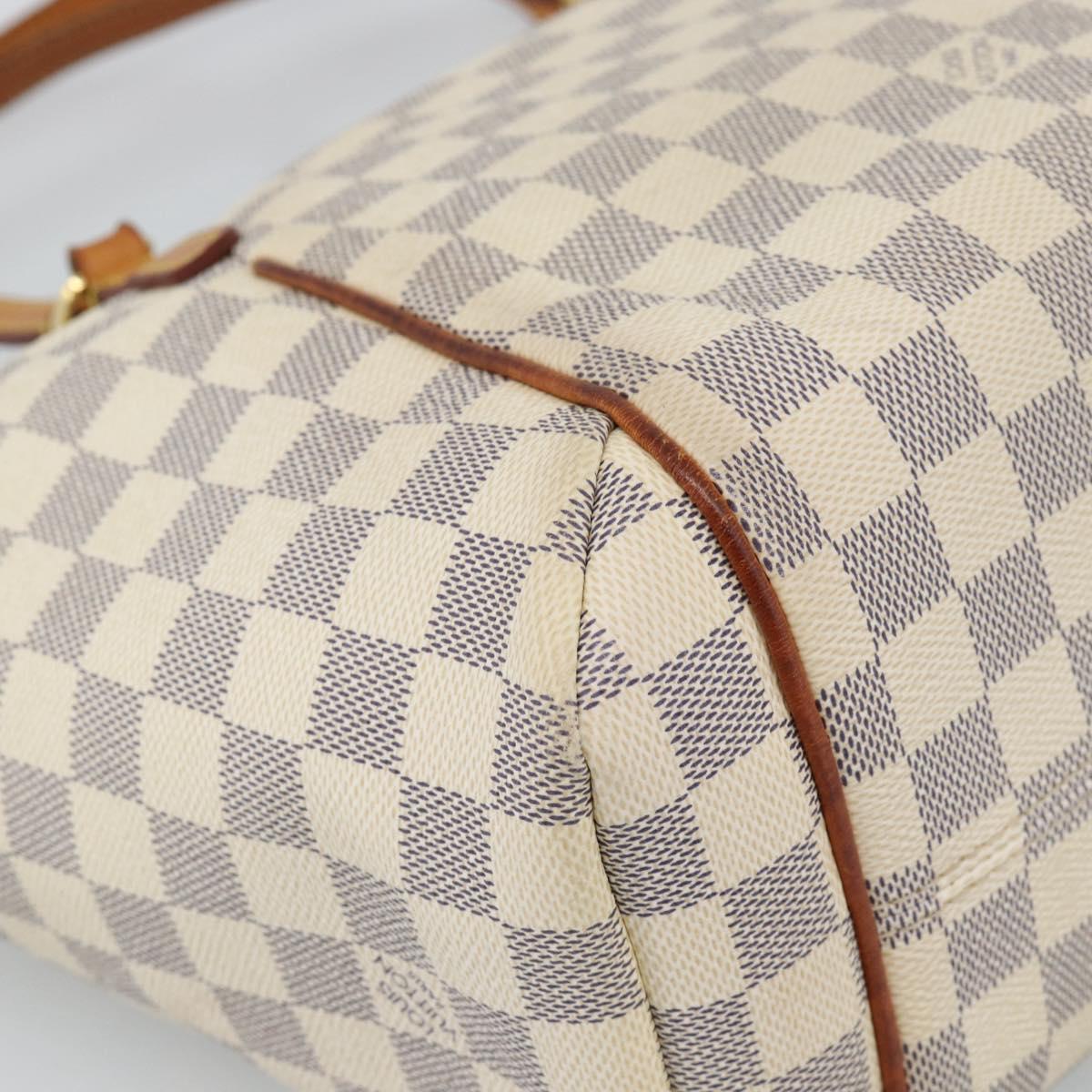 LOUIS VUITTON Damier Azur Totally PM Tote Bag N41280 LV Auth 188538A