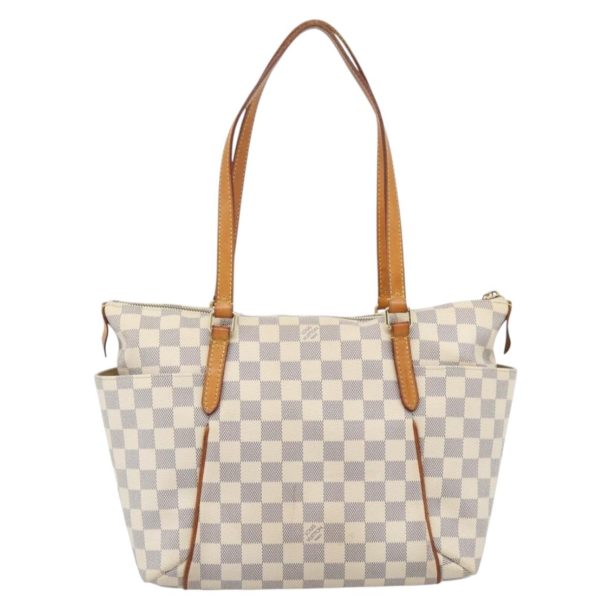 LOUIS VUITTON Damier Azur Totally PM Tote Bag N41280 LV Auth 188538A