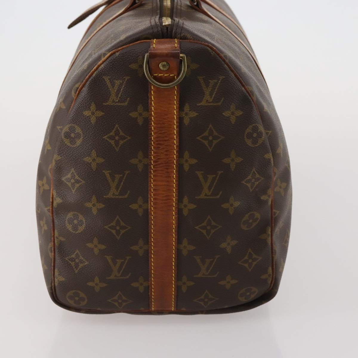 LOUIS VUITTON Monogram Keepall Bandouliere 45 Boston Bag M41418 LV Auth 188540