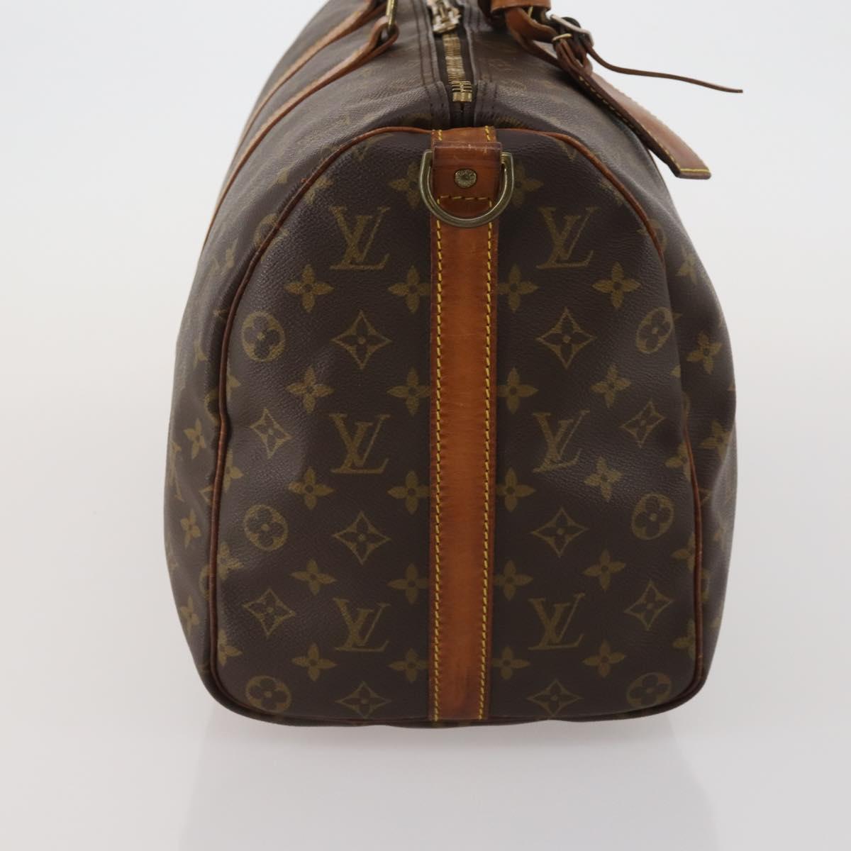 LOUIS VUITTON Monogram Keepall Bandouliere 45 Boston Bag M41418 LV Auth 188540