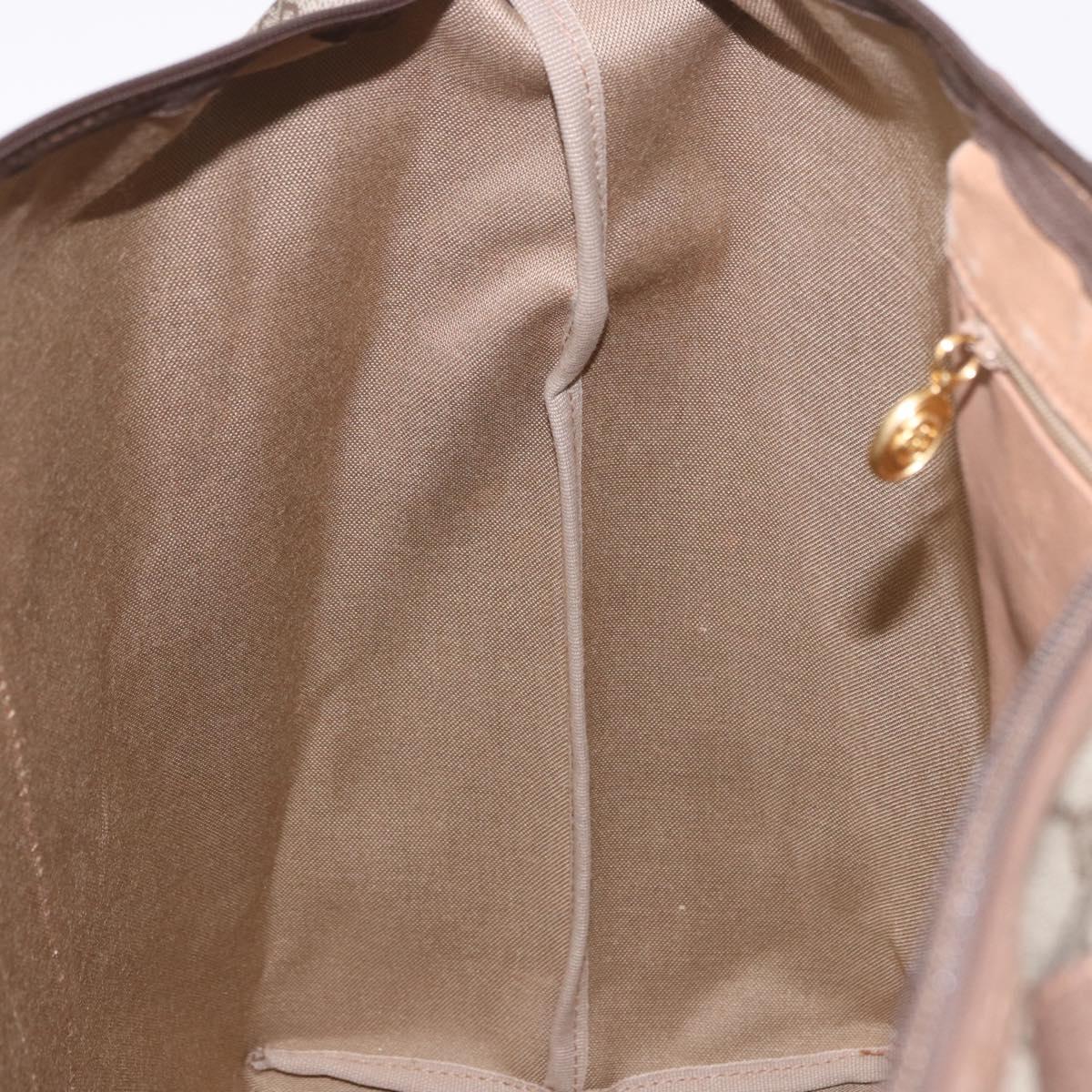 GUCCI GG Supreme Boston Bag PVC Beige Gold 012 1095 6080 Auth 188557