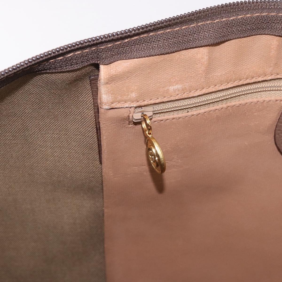 GUCCI GG Supreme Boston Bag PVC Beige Gold 012 1095 6080 Auth 188557