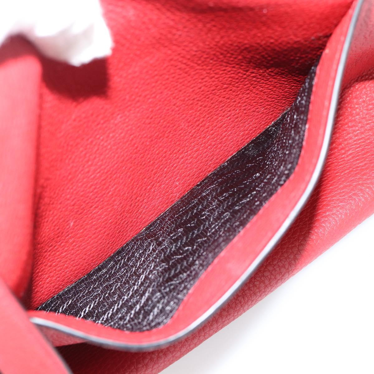 PRADA Tote Bag Leather Red Auth 188562A