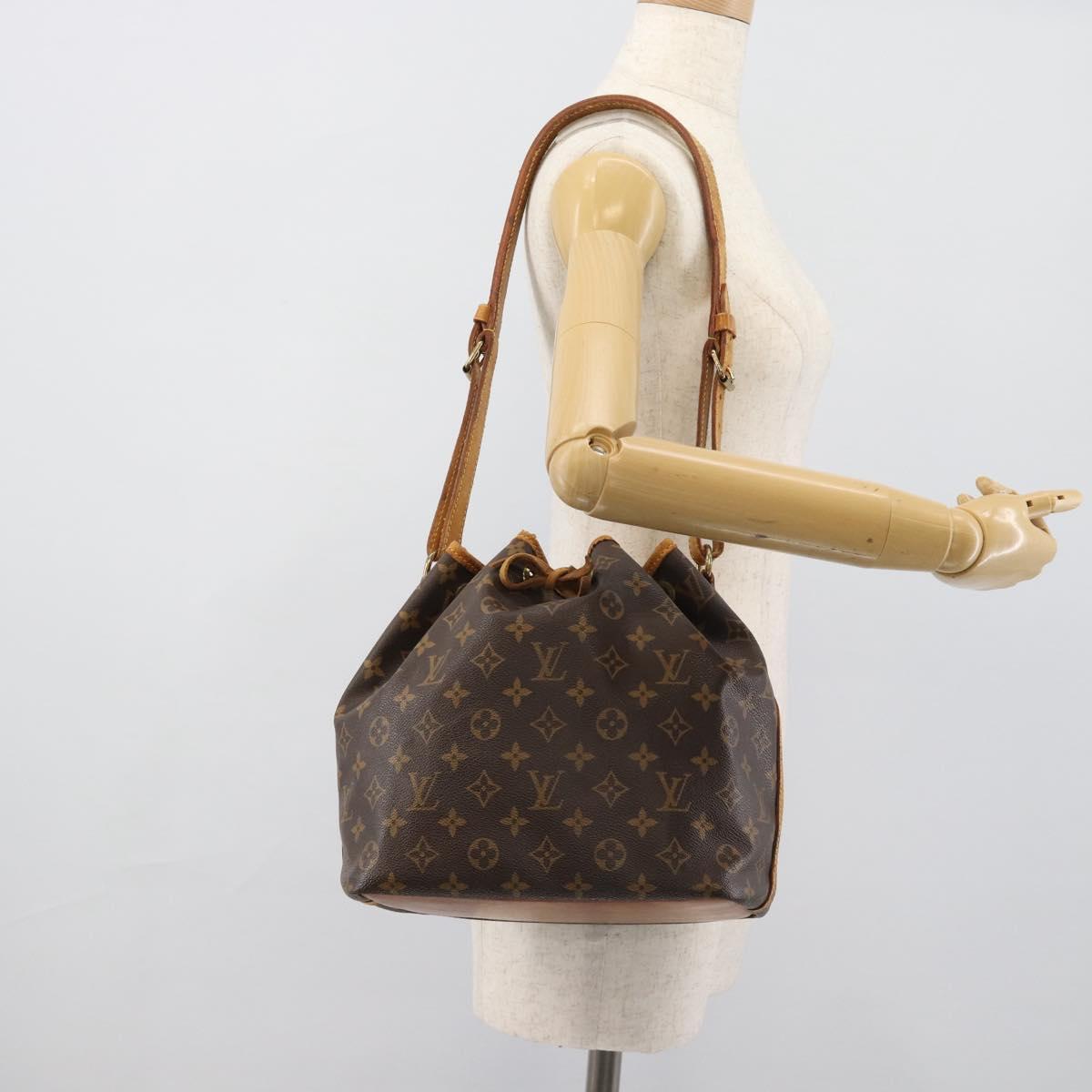 LOUIS VUITTON Monogram Petit Noe Shoulder Bag M42226 LV Auth 188569