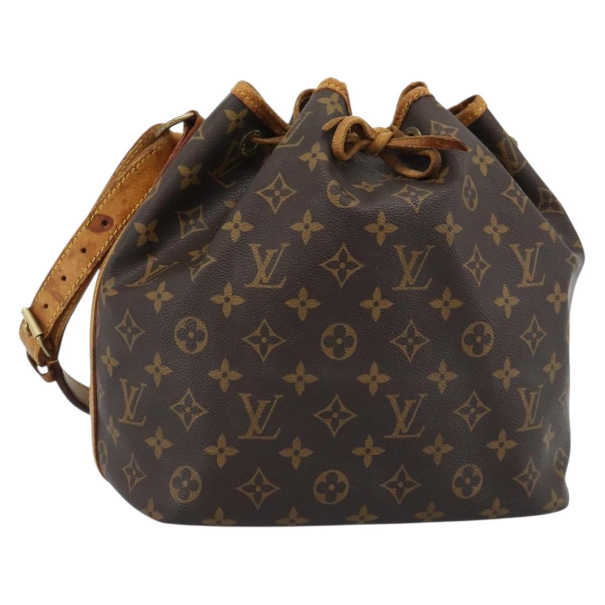 LOUIS VUITTON Monogram Petit Noe Shoulder Bag M42226 LV Auth 188569