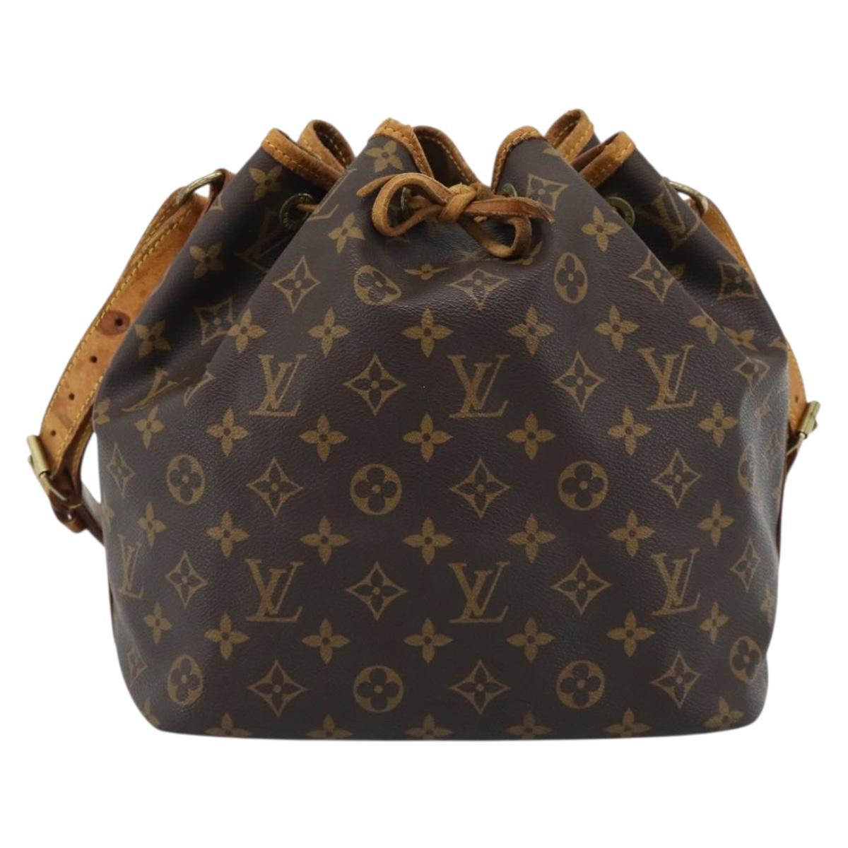 LOUIS VUITTON Monogram Petit Noe Shoulder Bag M42226 LV Auth 188569