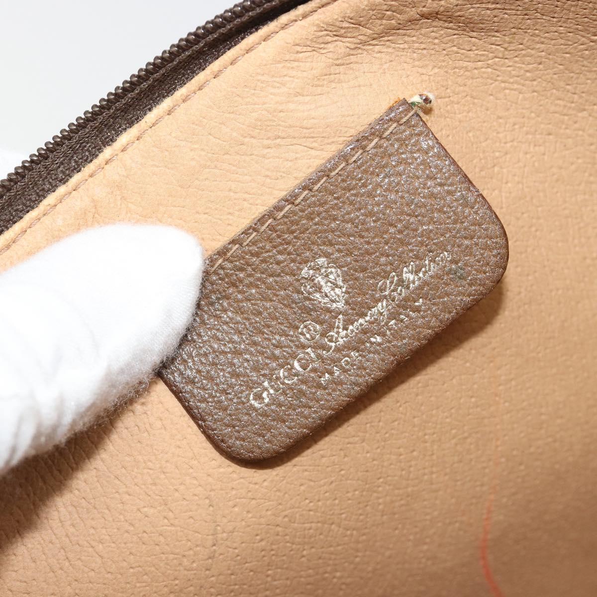 GUCCI GG Supreme Clutch Bag Clutch Bag PVC Beige Auth 188571