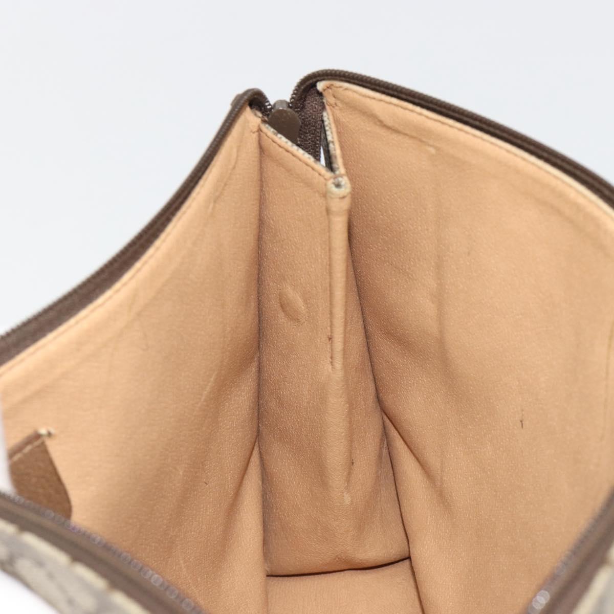 GUCCI GG Supreme Clutch Bag Clutch Bag PVC Beige Auth 188571
