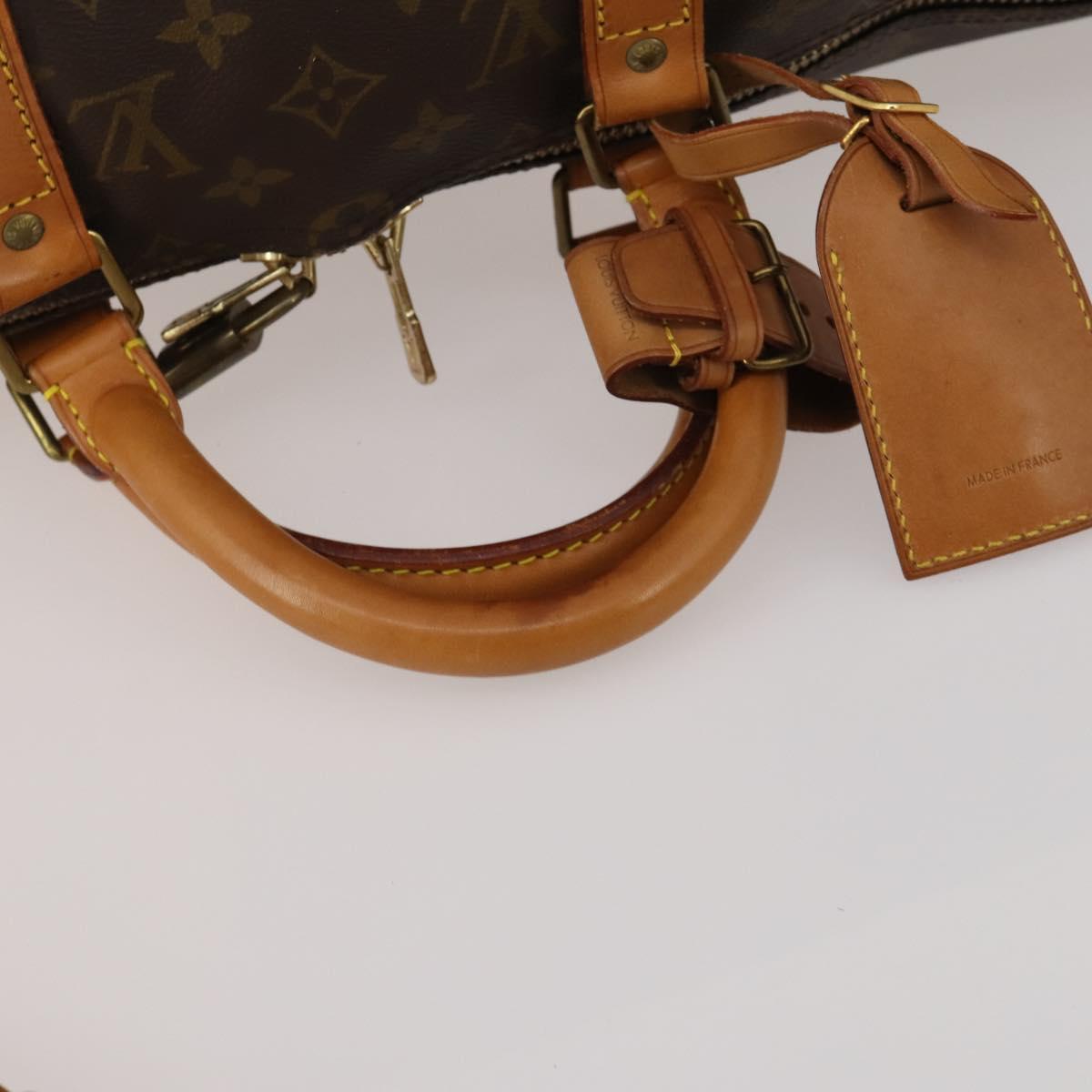 LOUIS VUITTON Monogram Keepall Bandouliere 50 Boston Bag M41416 LV Auth 188577V