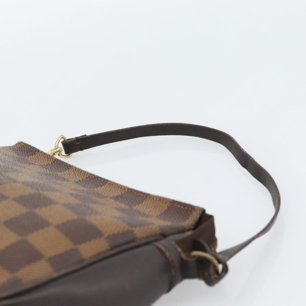 LOUIS VUITTON Damier Ebene Trousse Make Up Pouch N51982 LV Auth 188595A