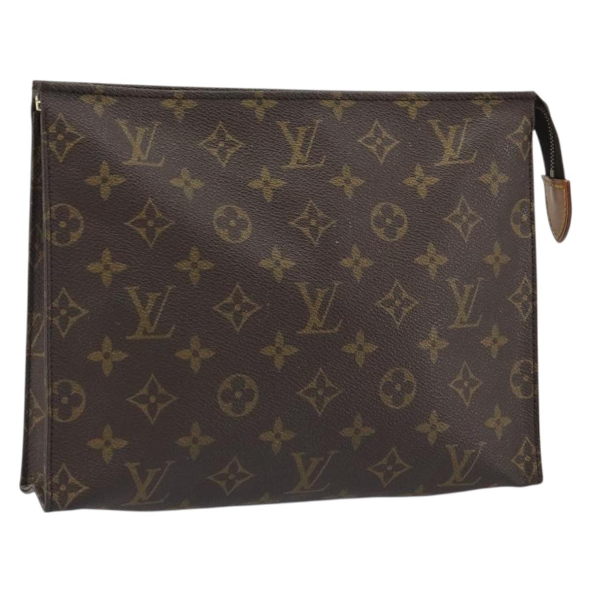 LOUIS VUITTON Monogram Poche Toilette 26 Pouch M47542 LV Auth 188598
