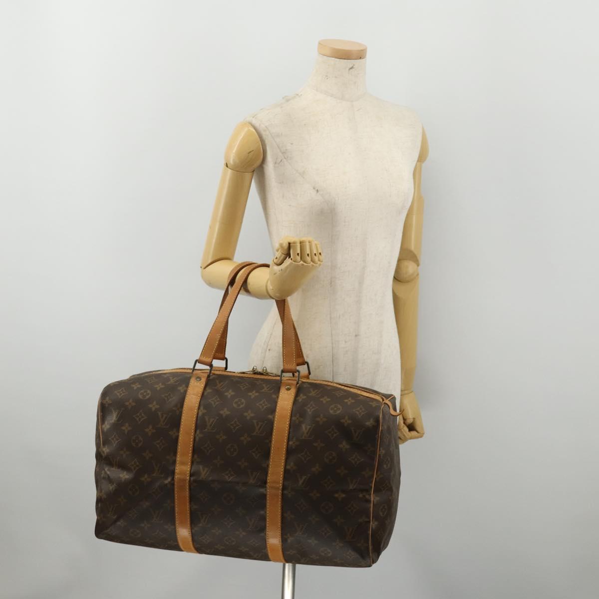 LOUIS VUITTON Monogram Sac Souple 45 Boston Bag M41624 LV Auth 188599