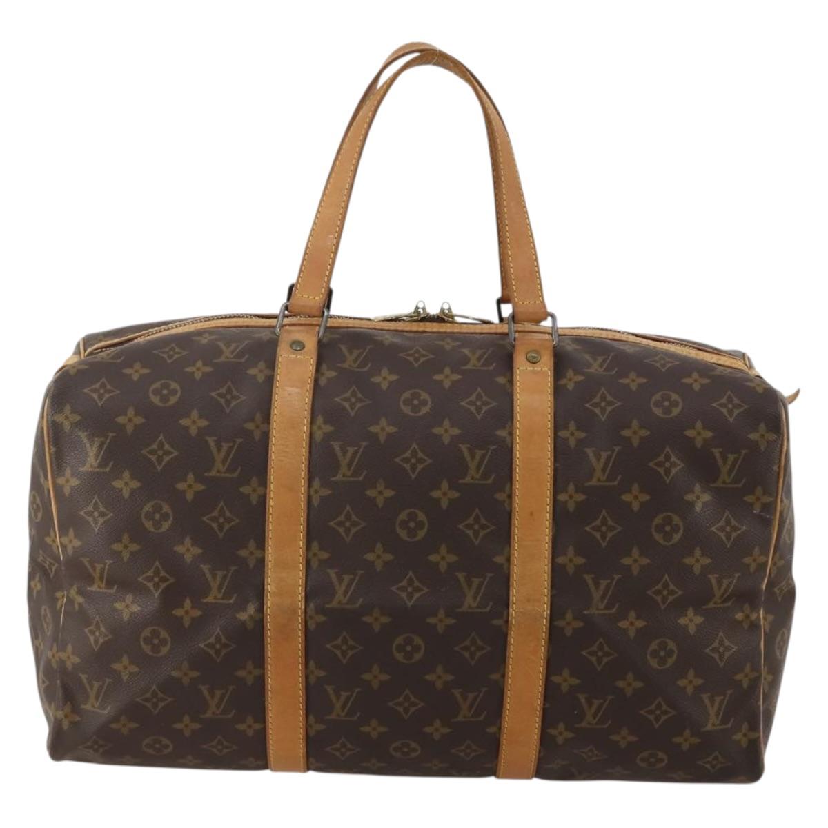 LOUIS VUITTON Monogram Sac Souple 45 Boston Bag M41624 LV Auth 188599