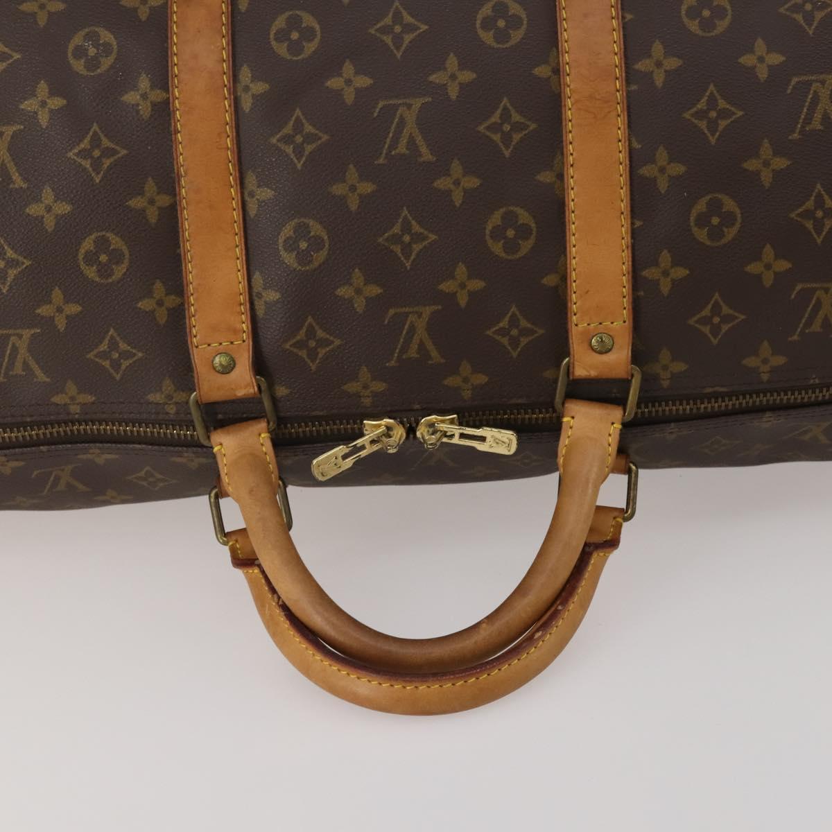 LOUIS VUITTON Monogram Keepall 60 Boston Bag M41422 LV Auth 188618