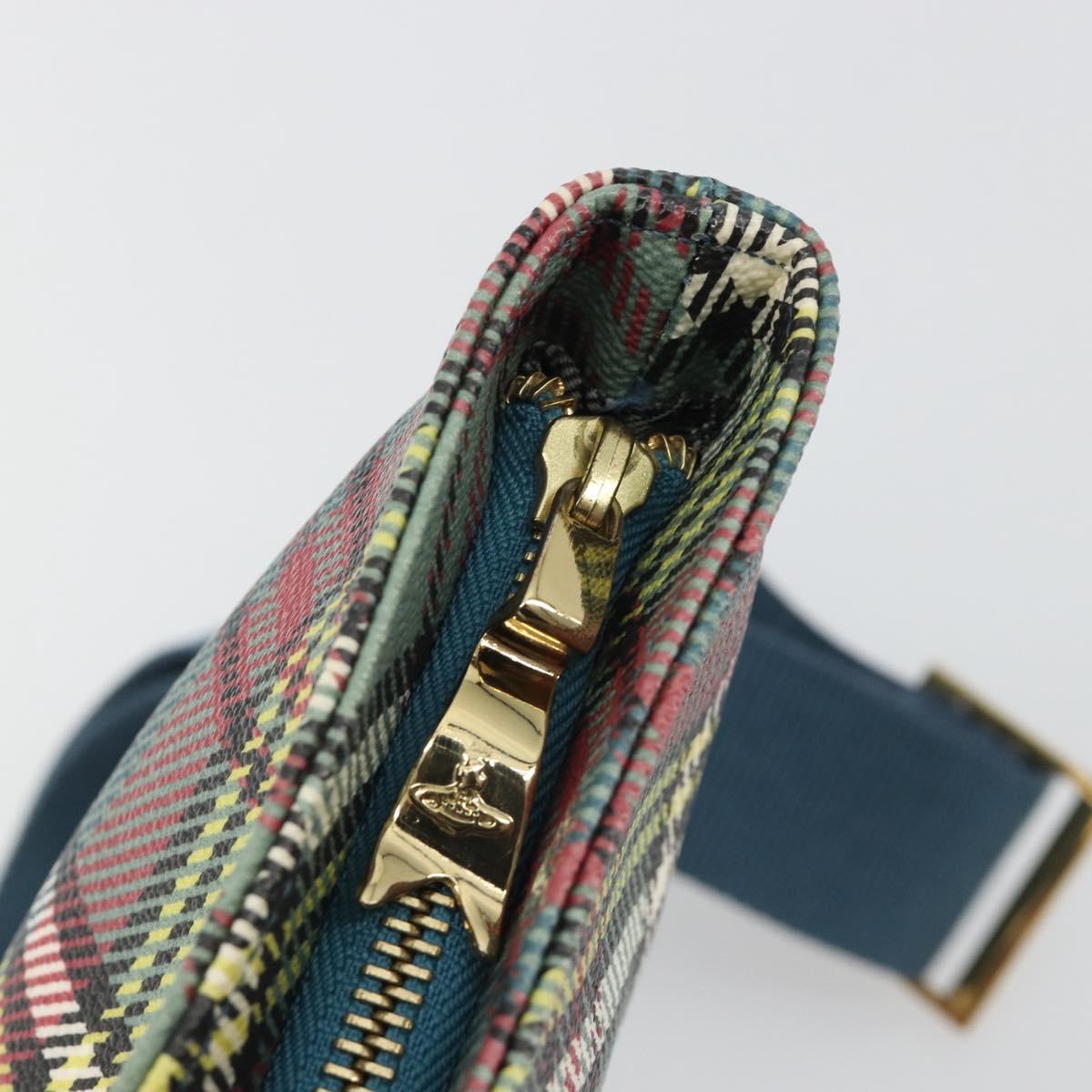 Vivienne Westwood Shoulder Bag PVC Leather Multicolor Gold Auth 188620A