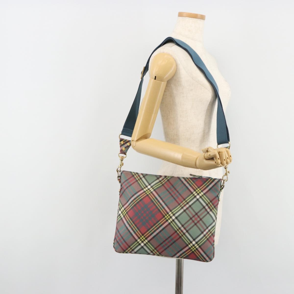 Vivienne Westwood Shoulder Bag PVC Leather Multicolor Gold Auth 188620A
