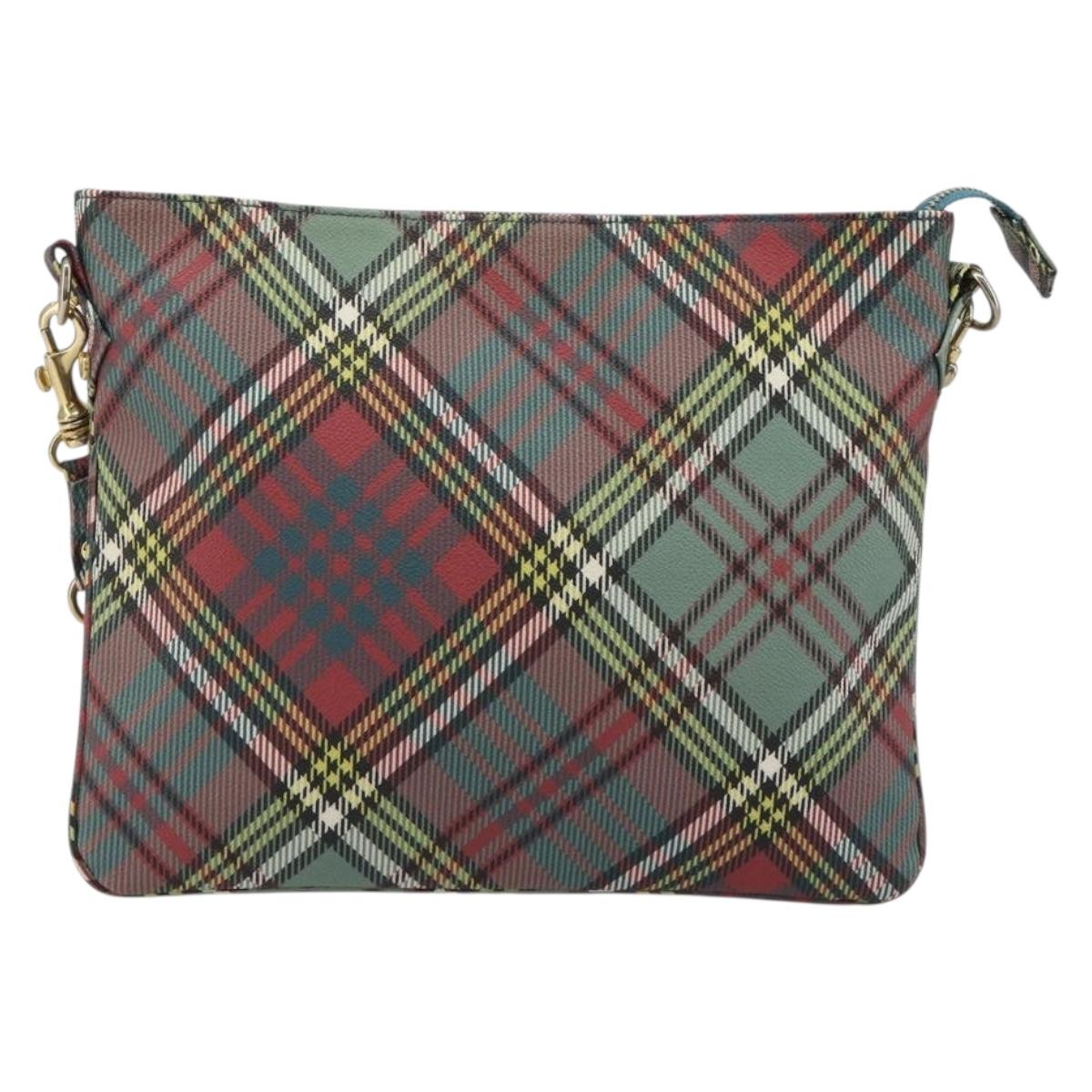 Vivienne Westwood Shoulder Bag PVC Leather Multicolor Gold Auth 188620A