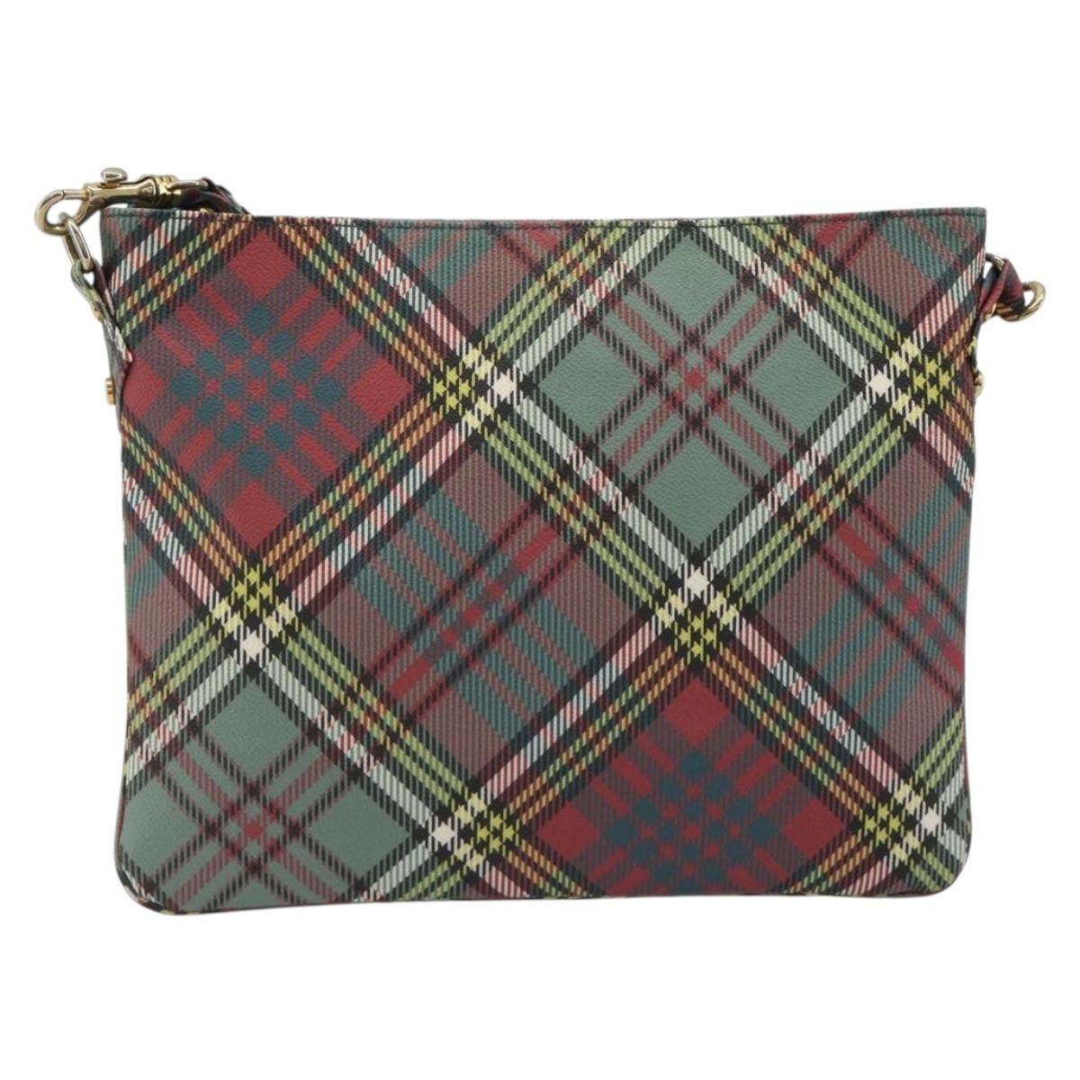 Vivienne Westwood Shoulder Bag PVC Leather Multicolor Gold Auth 188620A