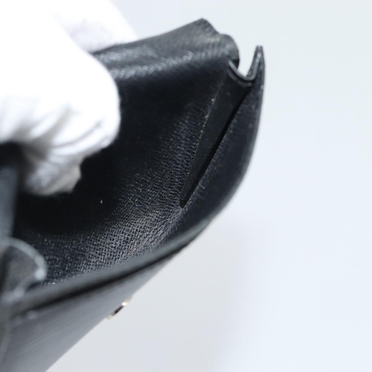 LOUIS VUITTON Epi Anvelop Cult De Vuitto Card Case Black M56169 LV Auth 188628