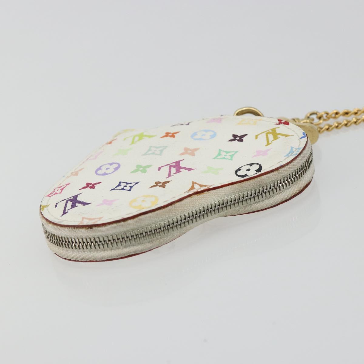 LOUIS VUITTON Monogram Multicolor Porte Monnaie Coeur Purse M60040 Auth 188630A