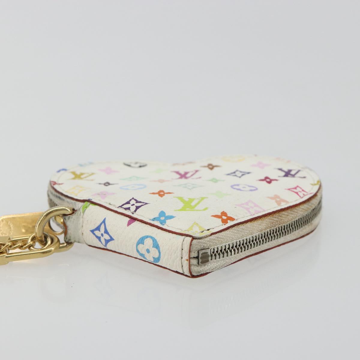 LOUIS VUITTON Monogram Multicolor Porte Monnaie Coeur Purse M60040 Auth 188630A