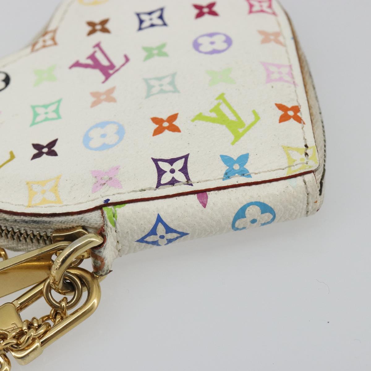 LOUIS VUITTON Monogram Multicolor Porte Monnaie Coeur Purse M60040 Auth 188630A