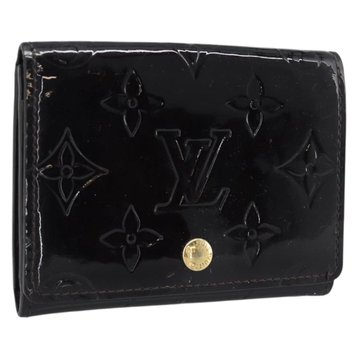 LOUIS VUITTON Vernis Anvelop Cult De Vuitto Case Amarante M91409 Auth 188631