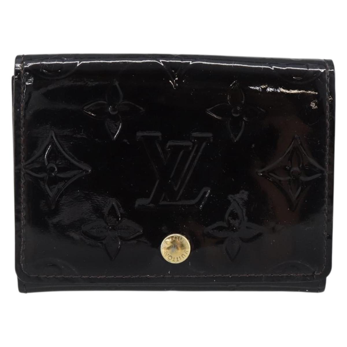 LOUIS VUITTON Vernis Anvelop Cult De Vuitto Case Amarante M91409 Auth 188631