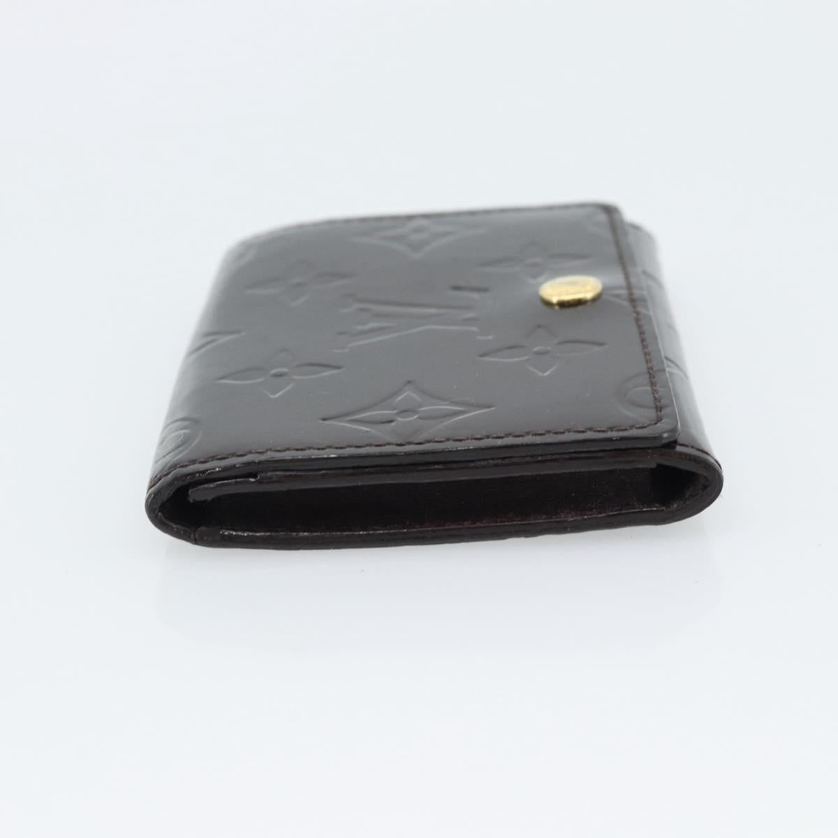 LOUIS VUITTON Vernis Anvelop Cult De Vuitto Case Amarante M91409 Auth 188631
