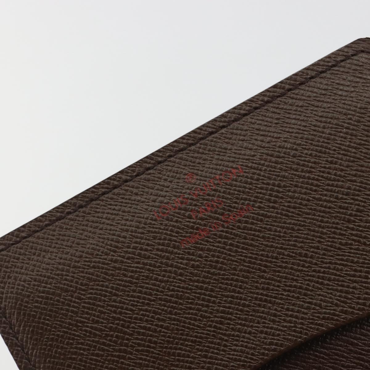 LOUIS VUITTON Damier Ebene Anvelop Cult De Vuitto Card Case N62920 Auth 188651A