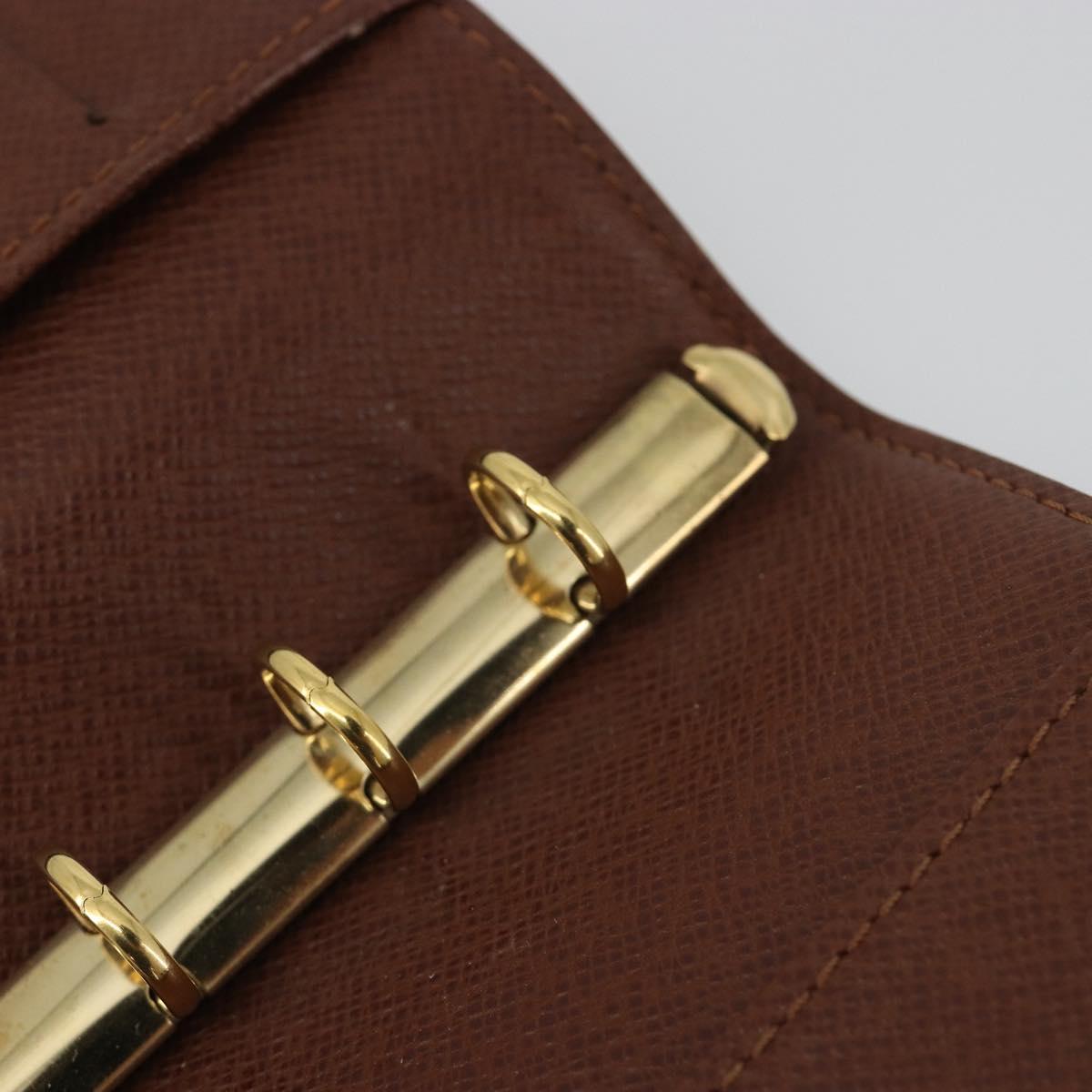 LOUIS VUITTON Monogram Agenda PM Day Planner Cover R20005 LV Auth 188653A