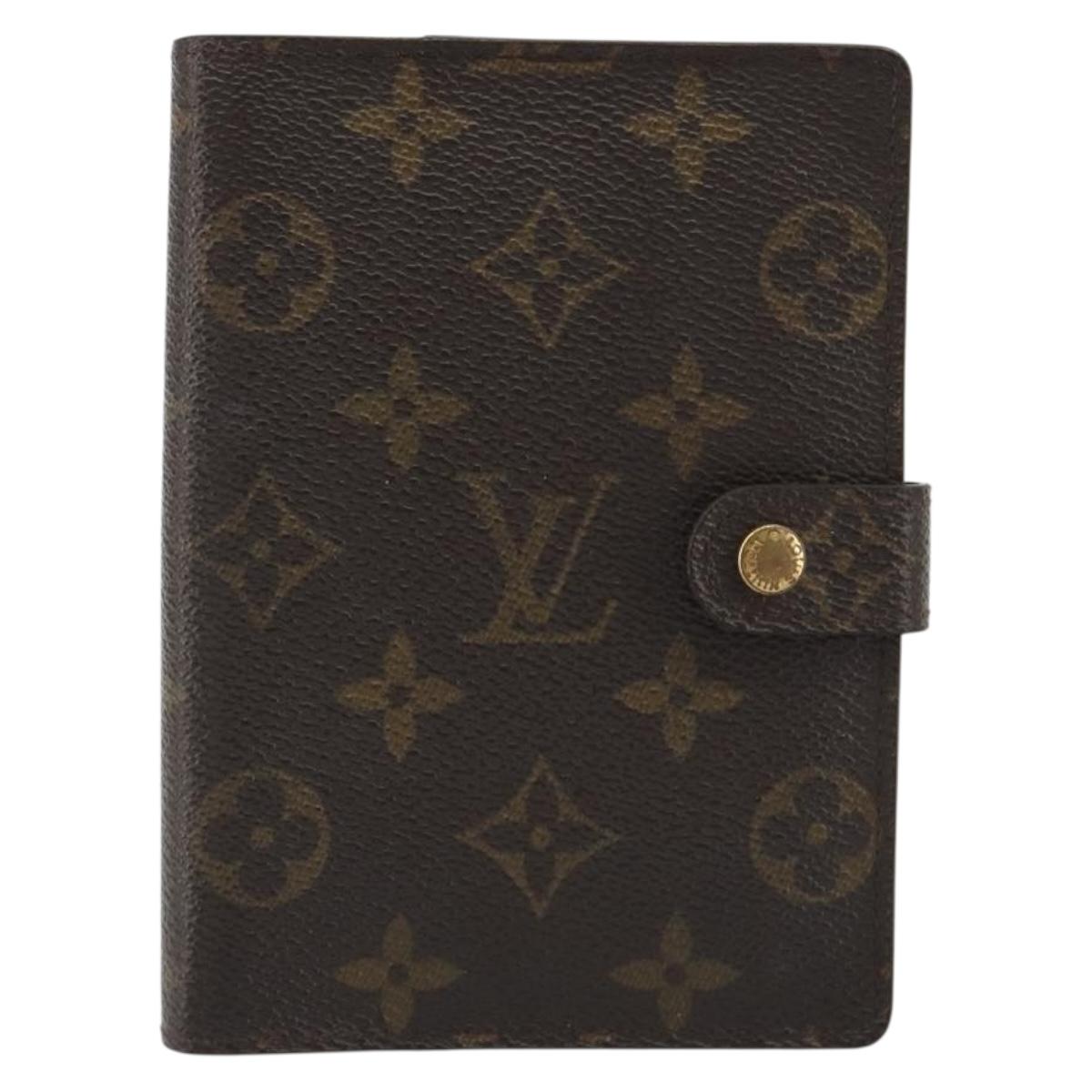 LOUIS VUITTON Monogram Agenda PM Day Planner Cover R20005 LV Auth 188653A