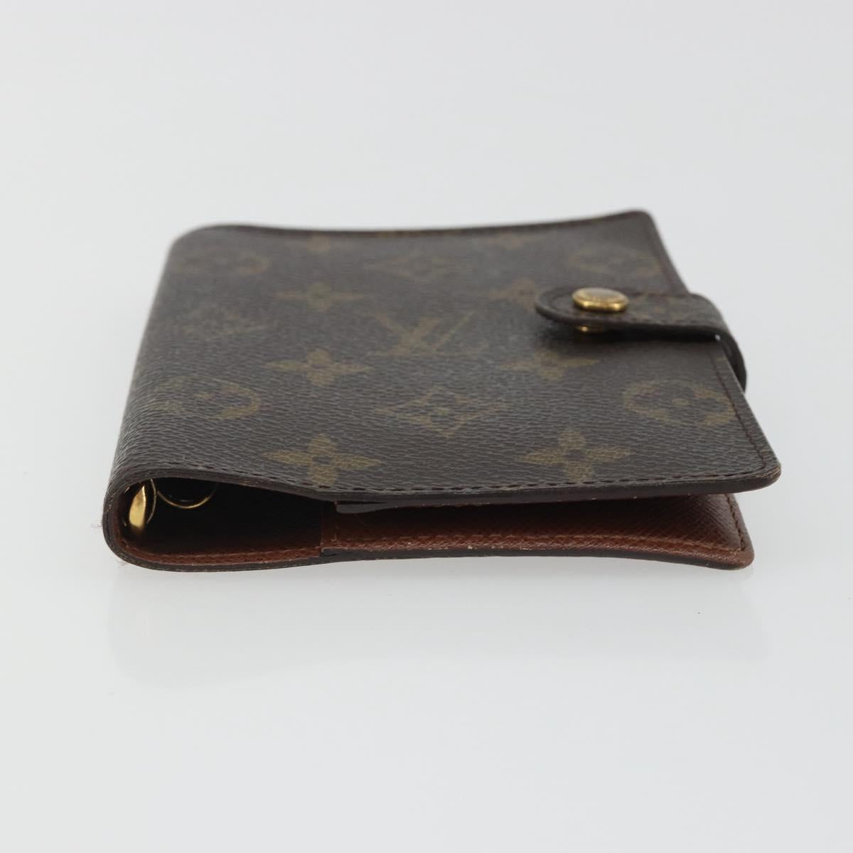 LOUIS VUITTON Monogram Agenda PM Day Planner Cover R20005 LV Auth 188653A