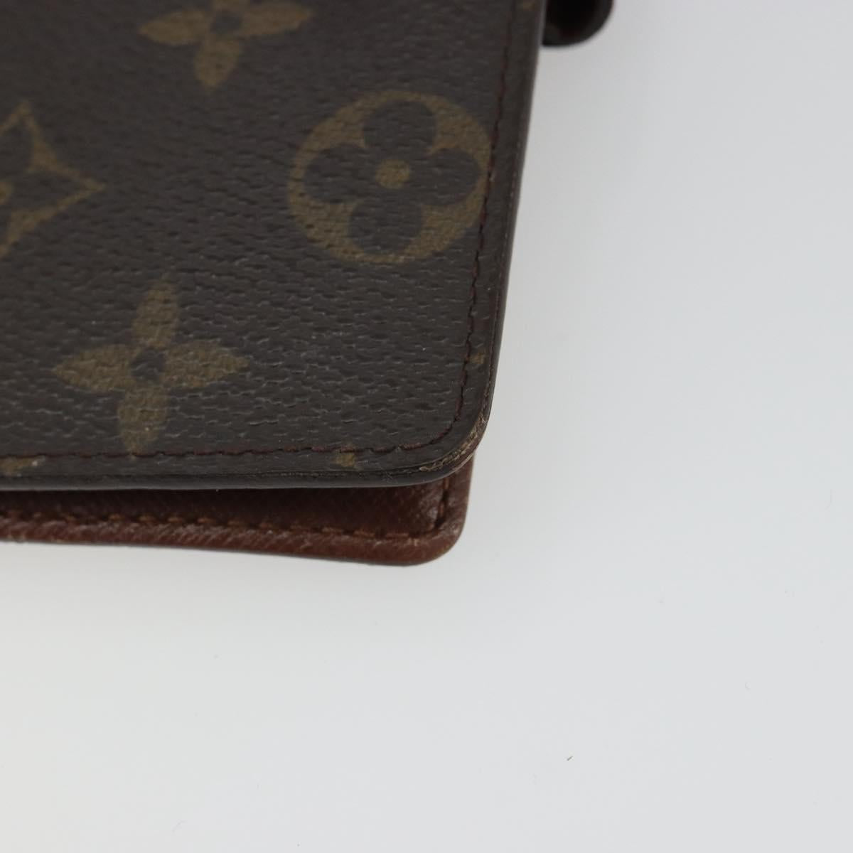 LOUIS VUITTON Monogram Agenda PM Day Planner Cover R20005 LV Auth 188653A