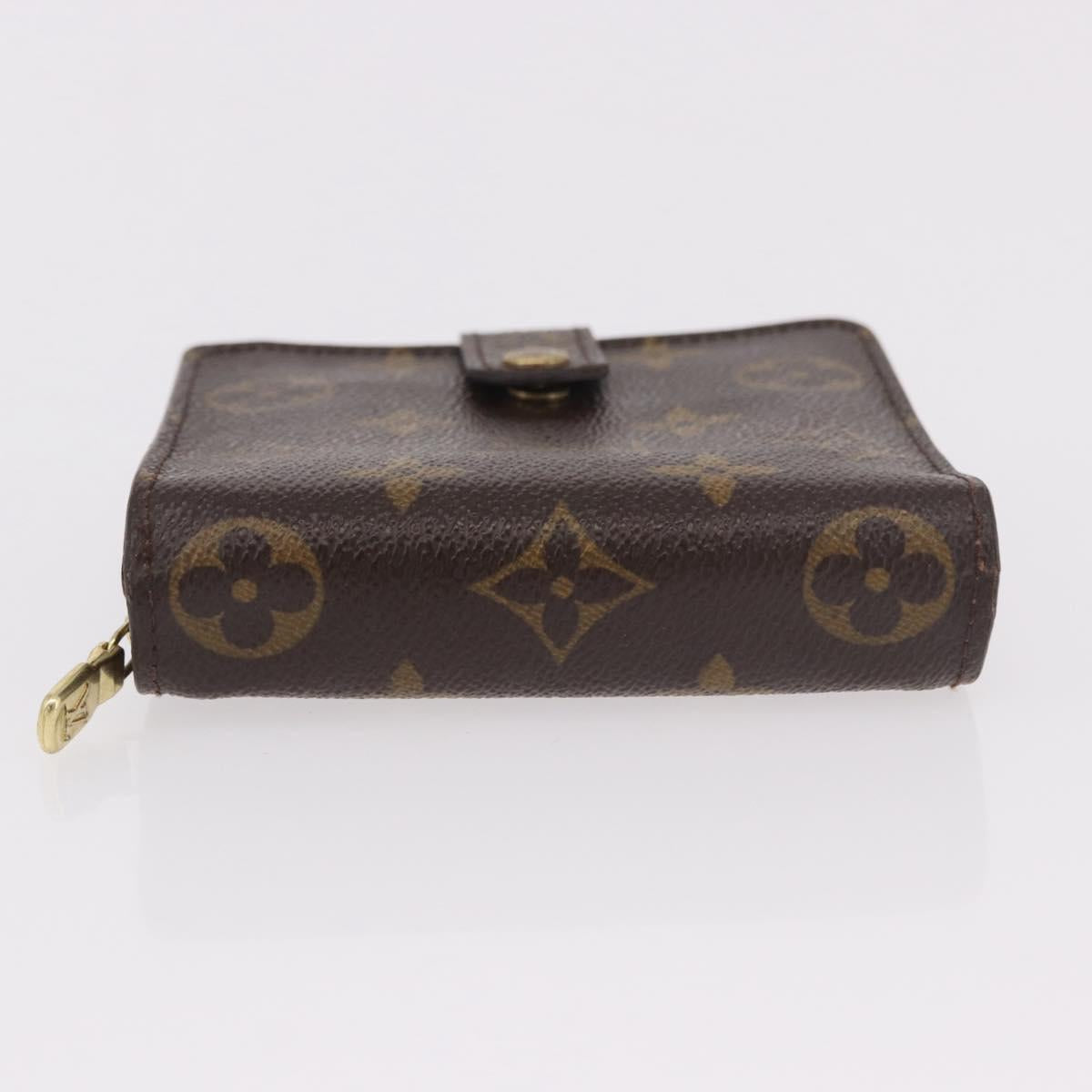 LOUIS VUITTON Monogram Compact Zip Wallet M61667 LV Auth 188654A