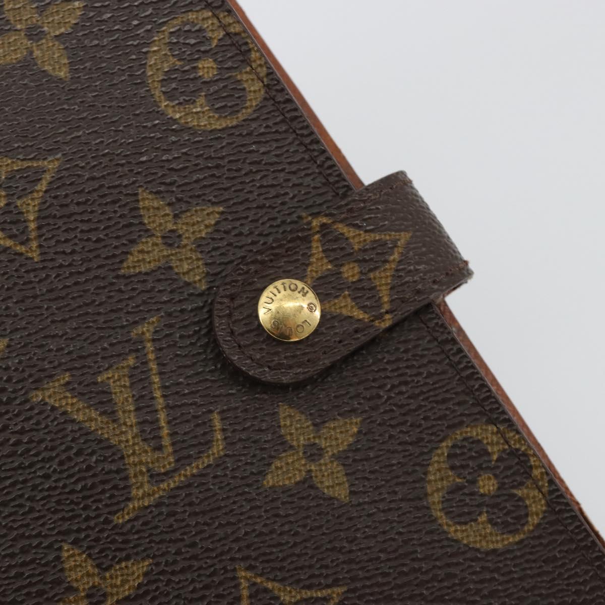 LOUIS VUITTON Monogram Agenda PM Day Planner Cover R20005 LV Auth 188655A