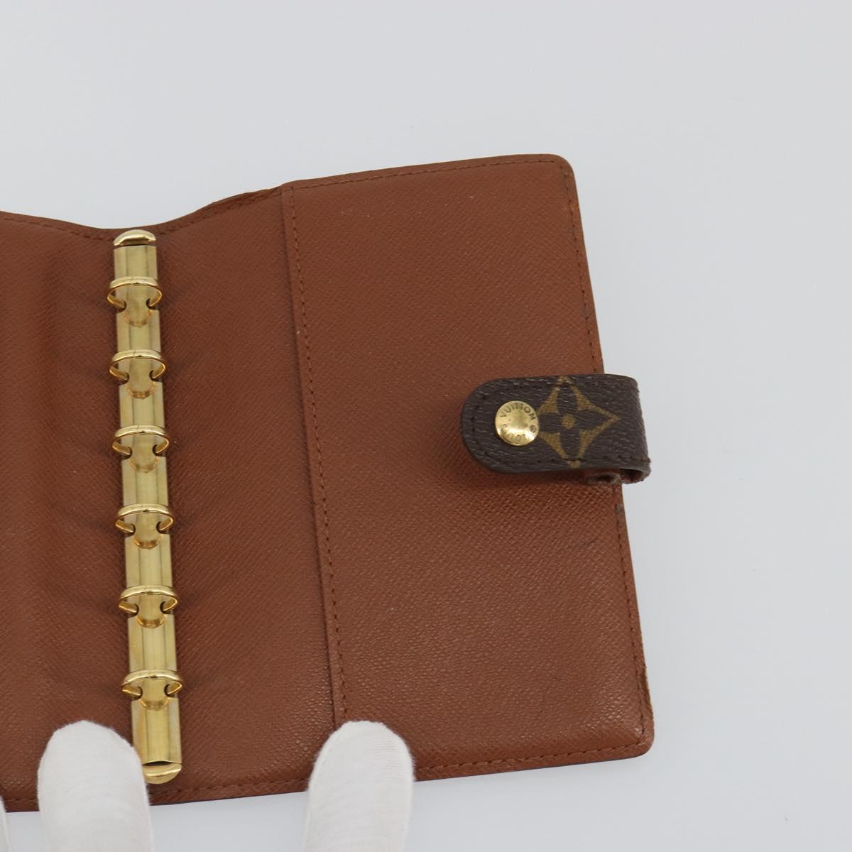LOUIS VUITTON Monogram Agenda PM Day Planner Cover R20005 LV Auth 188655A