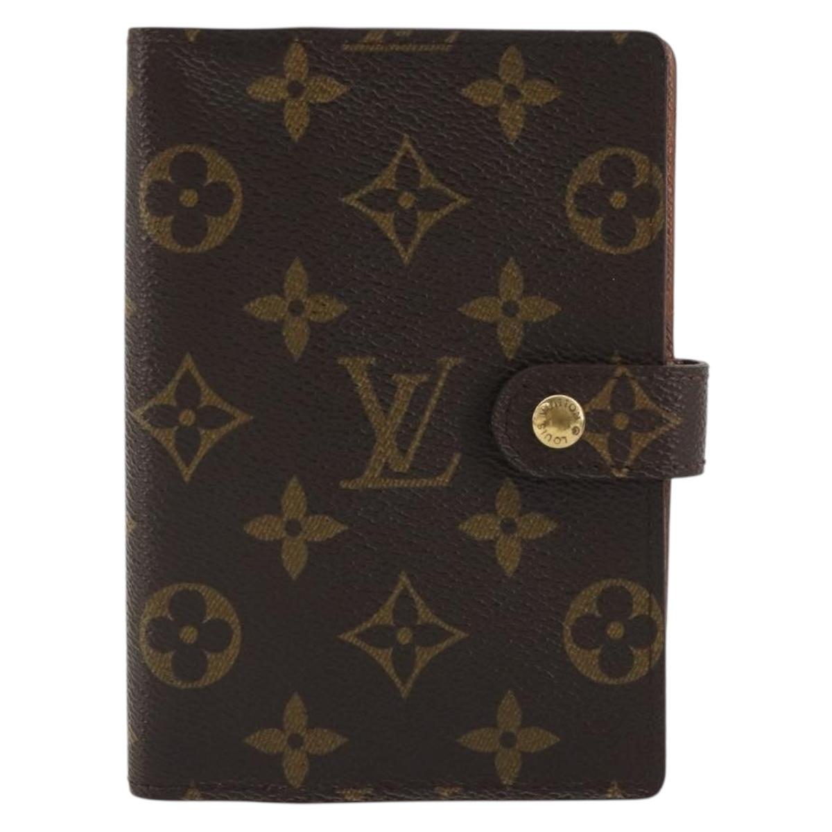 LOUIS VUITTON Monogram Agenda PM Day Planner Cover R20005 LV Auth 188655A