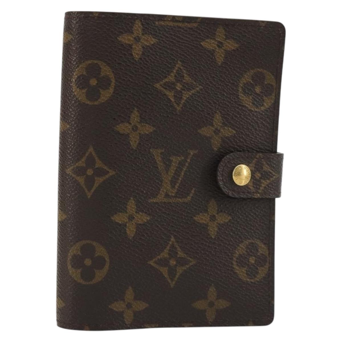 LOUIS VUITTON Monogram Agenda PM Day Planner Cover R20005 LV Auth 188657A