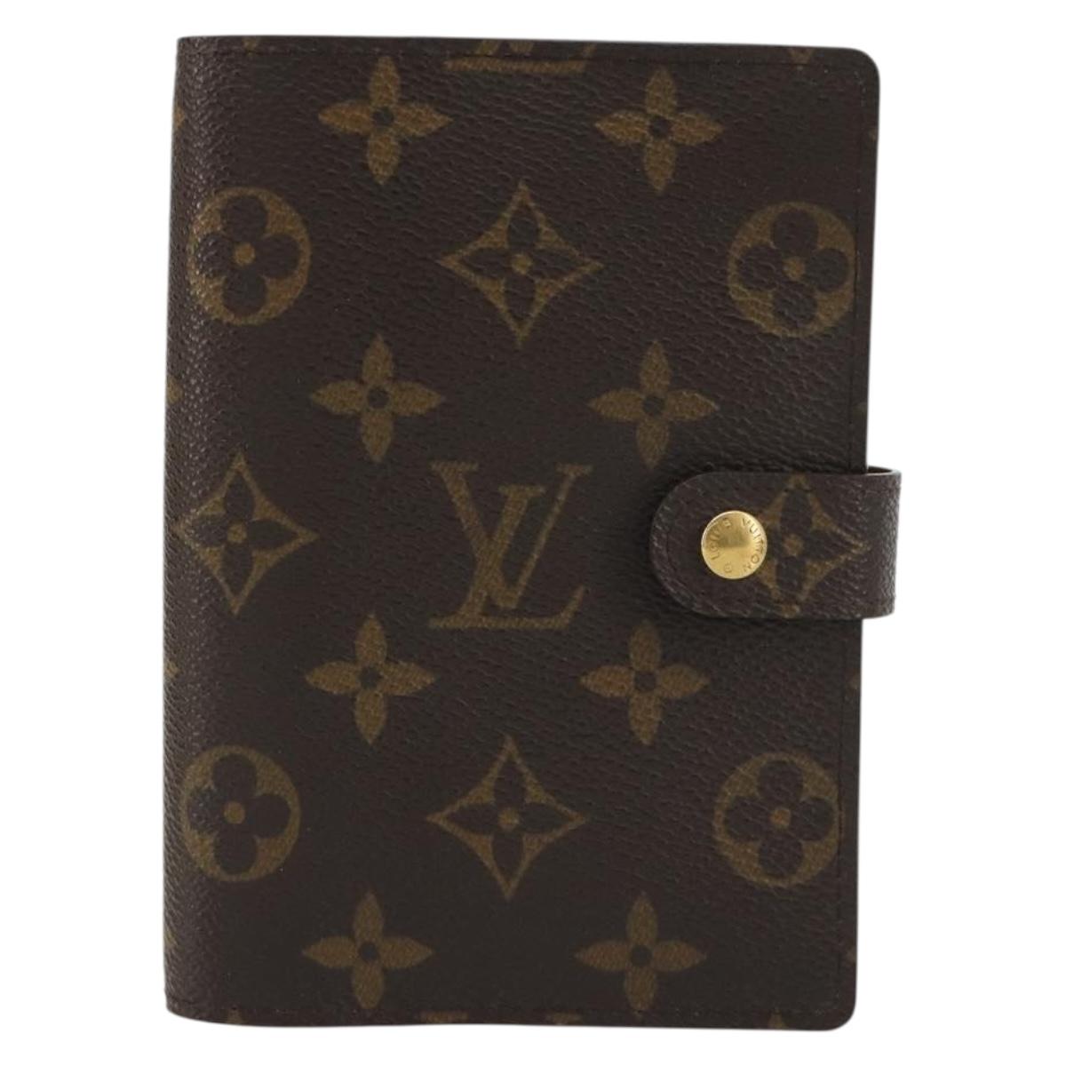 LOUIS VUITTON Monogram Agenda PM Day Planner Cover R20005 LV Auth 188657A